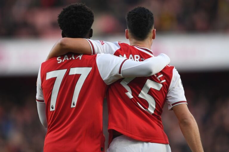 Bukayo Saka and Gabriel Martinelli