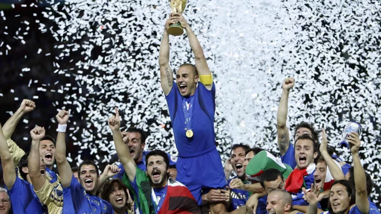 Italy winning the 2006 FIFA World Cup tournament in Germany