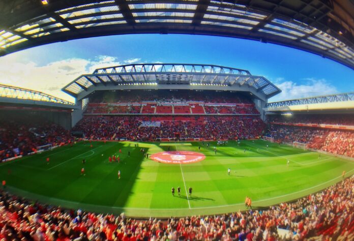 Panorama of Anfield Stadium Anfield is one of the best Premier League atmospheres