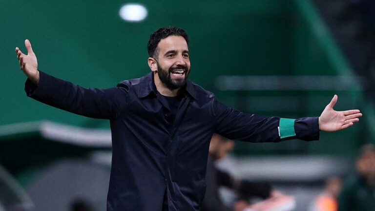 Manchester United manager Ruben Amorim