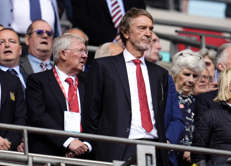 Sir Jim Ratcliffe and Sir Alex Ferguson Manchester United