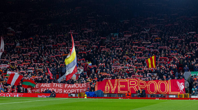 Football - Football League Cup - Semi-Final 2nd Leg - Liverpool FC v Tottenham Hotspur FC Liverpool have home advantage with the Anfield Kop