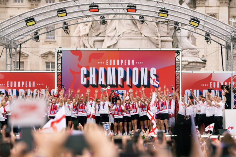England women celebrate 2025 Women's Euro win