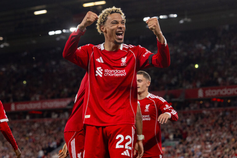 Hugo Ekitike scores for Liverpool on Premier League debut